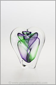 Glass ornament for a Plymouth glass shop 