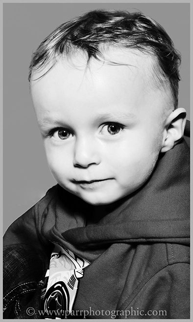 Studio Portrait of a small boy 