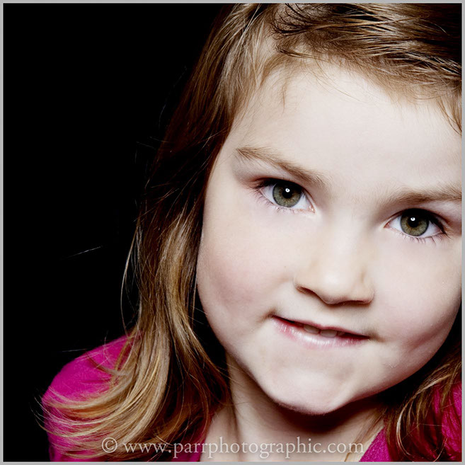 Studio Portrait small girl 